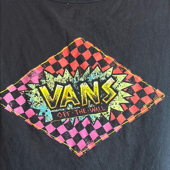 Vans Classic Black T-Shirt with Red Logo - Picture 5 of 11
